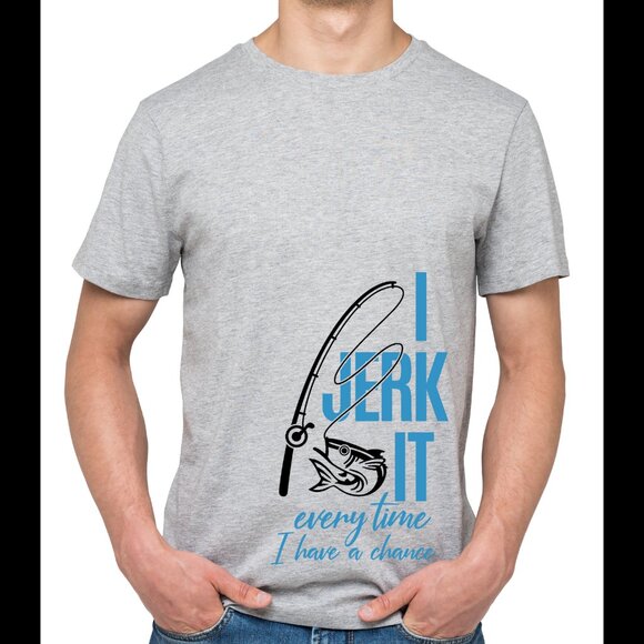 Men's Jerk It Fishing Tee Shirt - Picture 1 of 2